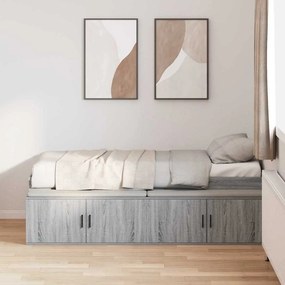Estrutura de Cama Cinza Sonoma 100x200 cm