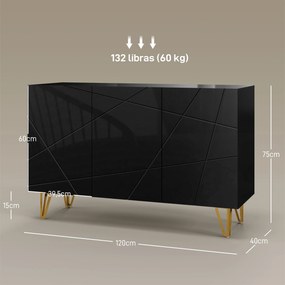 Armário Moderno – Modelo Turku – 120x40x75 – Armazenamento Vertical –