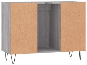 Armário de casa de banho 80x33x60 cm deriv.madeira cinza sonoma