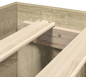 Estrutura cama s/ colchão derivados de madeira carvalho sonoma