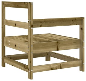 Sofás de canto para jardim 2 pcs madeira de pinho impregnada