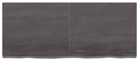 Prateleira de parede 120x50x4 cm carvalho tratado cinza-escuro