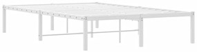 Estrutura de cama de metal 120x190 cm branco