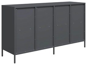 Aparador 135x39x73,5 cm aço laminado a frio antracite