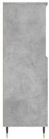 Aparador alto 60x36x110cm derivados de madeira cinzento cimento
