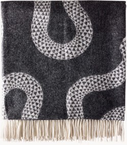Manta em lã de merino artesanal Eden
