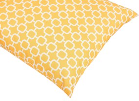Conjunto de 2 almofadas de jardim com padrão amarelo 40 x 70 cm ASTAKOS Beliani