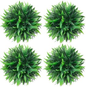 Bolas de buxos artificiais 4 pcs 15 cm