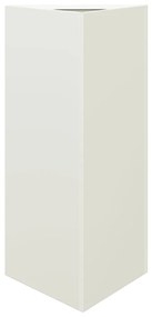 Vaso/floreira de jardim triangular 2pcs 40x34,5x70cm aço branco