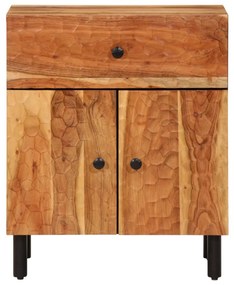 Mesa de cabeceira 50x33x60 cm madeira de acácia maciça