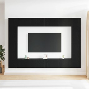 Conjunto de 8 Peças de Armário de TV Montado na Parede em Carvalho Pre