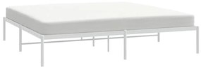 Estrutura de cama 183x213 cm metal branco