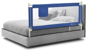 Barra de Segurança de cama para crianças com bolso lateral e altura ajustável 72,5-101,5 cm Azul