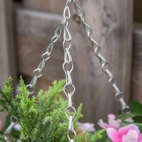 Conjunto de 2 Plantas Lisianthus Suspensas Artificiais para Interior e