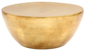Mesa de centro em alumínio martelado 70x30 cm bronze