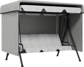 Outsunny Capa Protetora para Baloiço de Jardim de 3 Lugares 215x155x150 cm Cobertura para Móveis de Exterior Cinzento Claro | Aosom Portugal