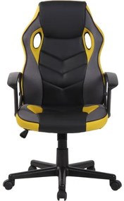 DUDECO - Cadeira Gaming Glendale Preto e Amarelo