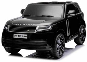 Carro elétrico para Crianças Range Rover, 2 lugares bancos em couro sintético, rádio com entrada USB, tração traseira com suspensão, bateria 12V7AH, r