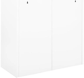 Armário com porta deslizante aço 90x40x90 cm branco