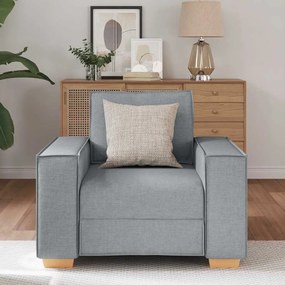 Sofá-cadeira Cinza Claro 60 cm Tecido