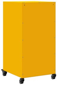 Aparador 36x39x72 cm aço amarelo mostarda
