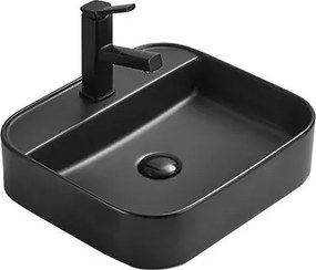 Mexen Sofia lavatório de bancada 40 x 40 cm, preto mate - 22154085