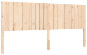 Cama sem colchão 200x200 cm madeira de pinho maciça