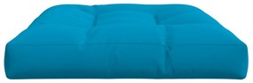 Almofadão para sofá de paletes 120x80x12 cm tecido azul