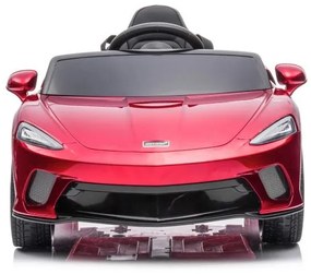McLaren GT 12v, Carro elétrico infantil módulo de música, assento de couro, pneus de borracha EVA Vermelho