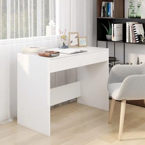 vidaXL Secretária 101x50x76,5 cm derivados de madeira branco