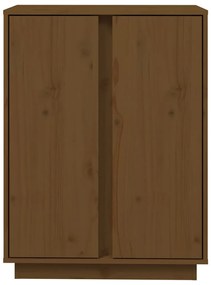 Aparador 60x35x80 cm madeira de pinho maciça castanho-mel