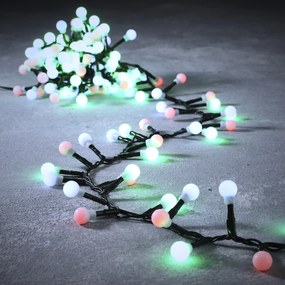 Luzes de corda verdes com 550 LEDs multicoloridos 14m IP44 - Comet