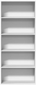 Estante 80x30x189 cm derivados de madeira branco