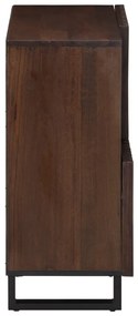 Aparador 80x34x75 cm madeira de mangueira maciça castanho
