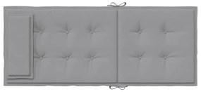 Almofadões p/ cadeira encosto alto 6 pcs tecido oxford cinzento