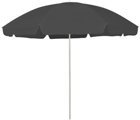 Guarda-sol de praia 300 cm antracite