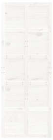 Porta de celeiro 80x1,8x214 cm madeira de pinho maciça branco
