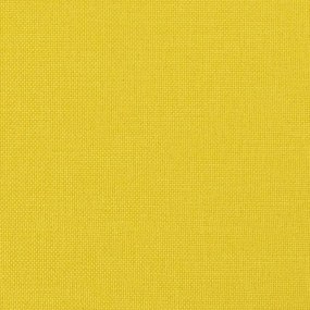 Sofá de 3 Lugares Chloé - Em Tecido - Cor Amarelo - 198x77x80 cm - Com