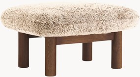 Banco em madeira de carvalho com estofos em pele de carneiro Brasilia