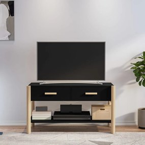 vidaXL Móvel para TV 82x38x45 cm derivados de madeira preto