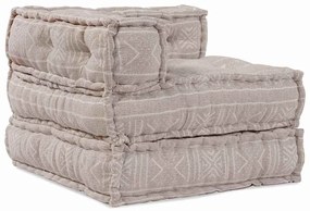Puff Modular Marrom Claro 70x70x54 em Tecido
