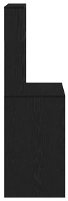 Secretária c/ prateleiras 100x45x140 cm derivados madeira preto