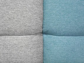 Sofá-cama de 3 lugares em tecido patchwork cinzento e azul INGARO Beliani