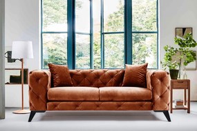 Sofá de 2 Lugares Como – Laranja – 197x73x90 cm