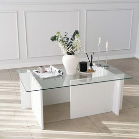 Mesa de Café Escape - Branca - 105x40x65 cm