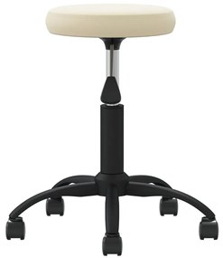 Cadeira de jantar veludo cor creme