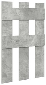 Cabideiro de Parede Cinzento cimento 65 x 3 x 100 cm