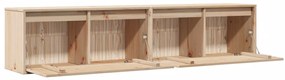 Armários de parede 2 pcs 80x30x35 cm madeira de pinho maciça