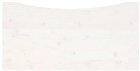 Tampo de secretária 100x50x2,5 cm pinho maciço branco