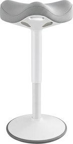 Banco escritorio 34 x 34 x (59-83,5) cm inclinável em 360° cinzento